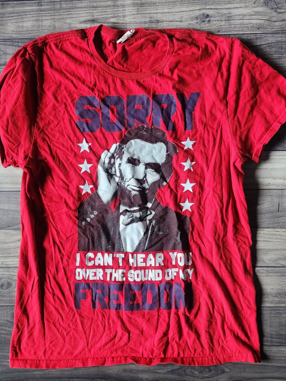 Spirit Of America "Sorry I Can't Hear You Over The Sound Of My Freedom" Tee